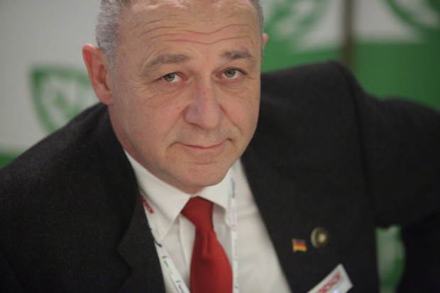 Kurt Glueck z HORSCH Maschinen GmbH, fot. P. Pawłowski/Żelazna Studio Ceny maszyn nie zależą od unijnych dotacji
