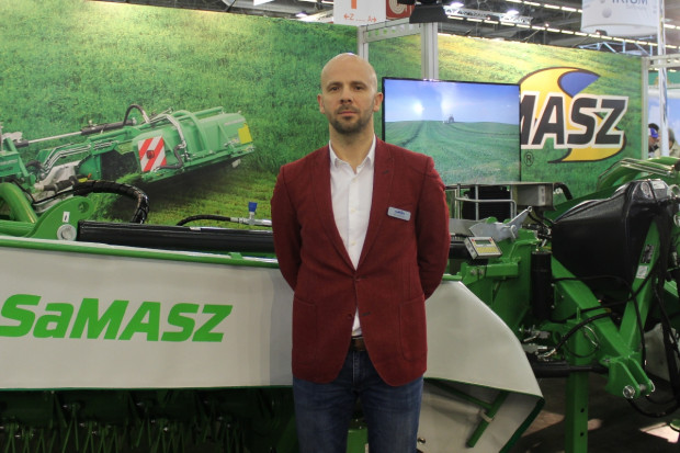 Karol Wdziękoński, dyrektor sprzedaży i marketingu SaMasz fot. Ł. Głuchowski Coraz więcej francuskich rolników kupuje sprzęt SaMaszu