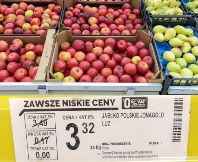 Ceny Jab Ek I Gruszek W Sieciach Handlowych Po Obni Ce Vat