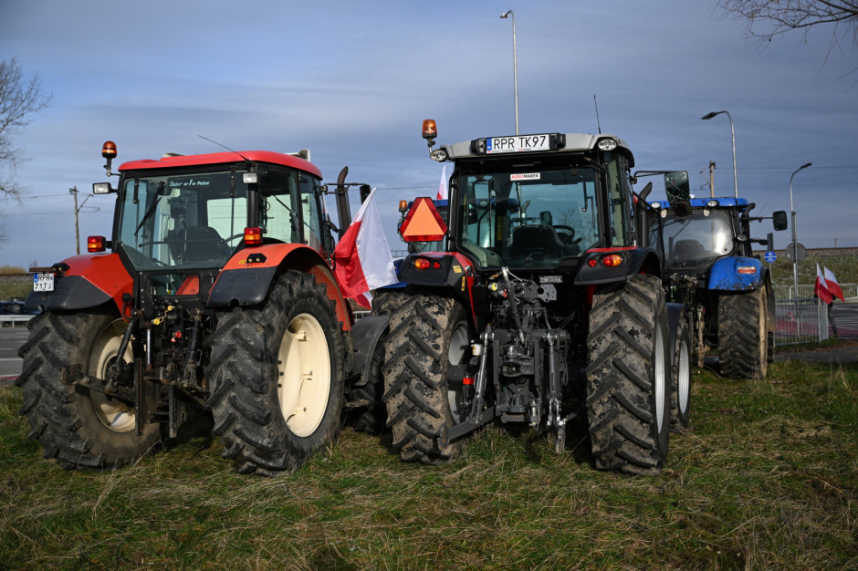 Protest rolników w Medyce Dołączyli do strajkujących przewoźników