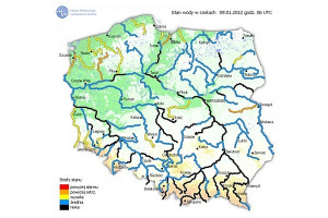 IMGW: Przekroczony stan alarmowy w niektórych rzekach