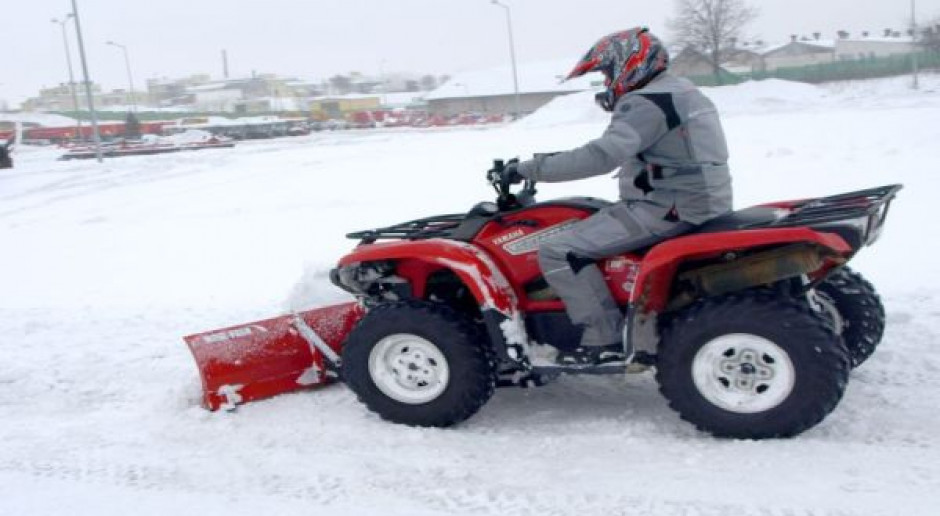 Zamiast odśnieżarki… quad