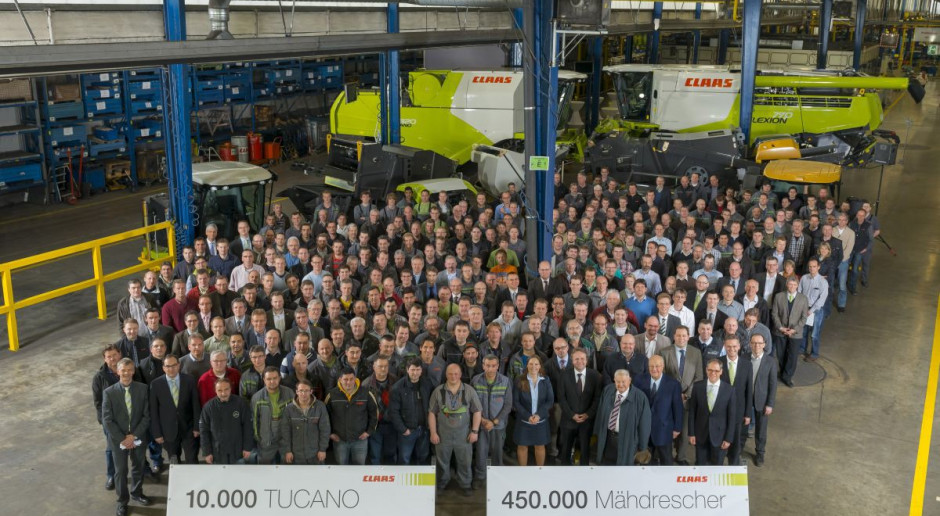450 tys. kombajnów Claas