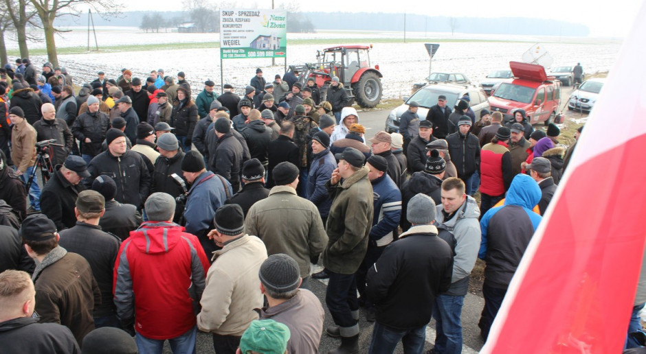 Rozpoczęła się manifestacja rolników z NSZZ "Solidarność"