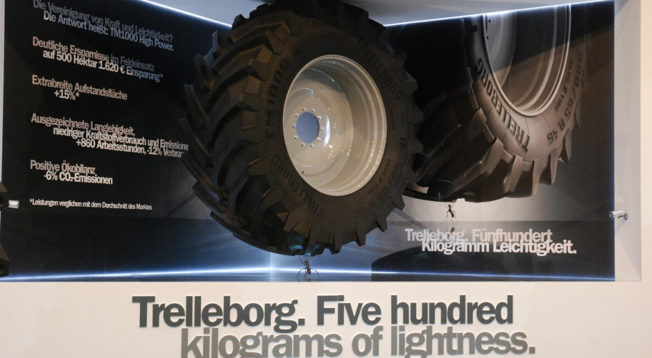 Nowa opona Trellebork TM 1000 HP. Fot. G. Szularz Trelleborg przejmuje spółkę ČSO z Mitasem