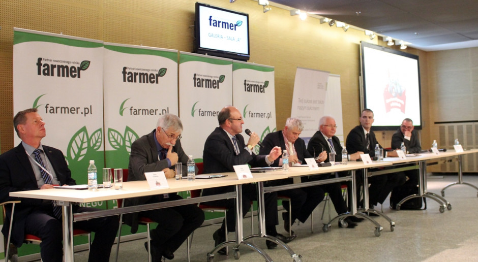 Problematyka suszowa kontynuowana była także podczas panelu dyskusyjnego . Fot. Anna Kobus Susza tematem przewodnim panelu dyskusyjnego na konferencji Farmera
