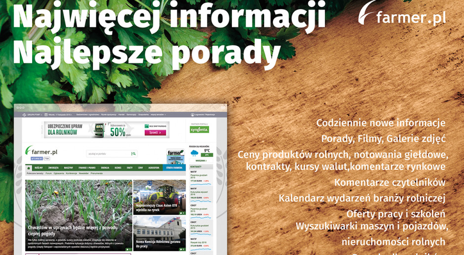 Fot. PTWP „Farmer.pl” najczęściej czytany na wsi i przez rolników!