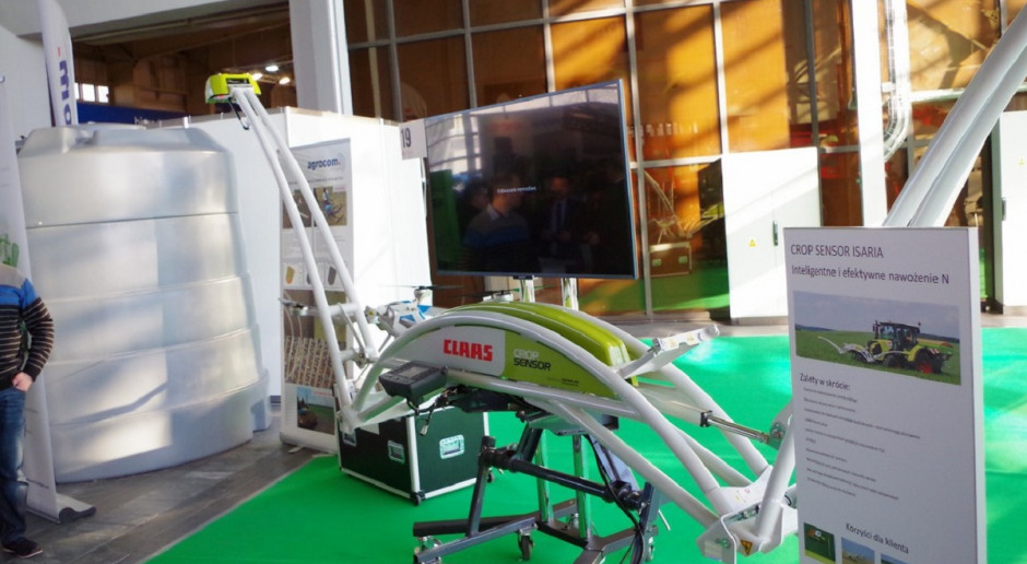 Agrocom Crop Sensor na targach Polagra 2016 w strefie rolnictwa precyzyjnego fot. GS Claas Crop Sensor - krok w stronę większej efektywności nawożenia i wyższych plonów