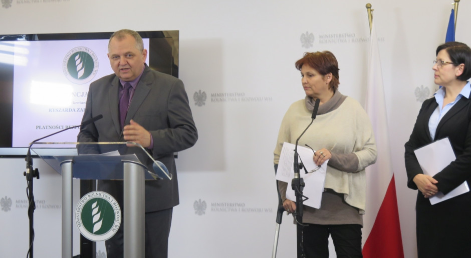 Podczas dzisiejszej konferencji; fot. MP Jakie płatności bezpośrednie będą wypłacane w najbliższym czasie?