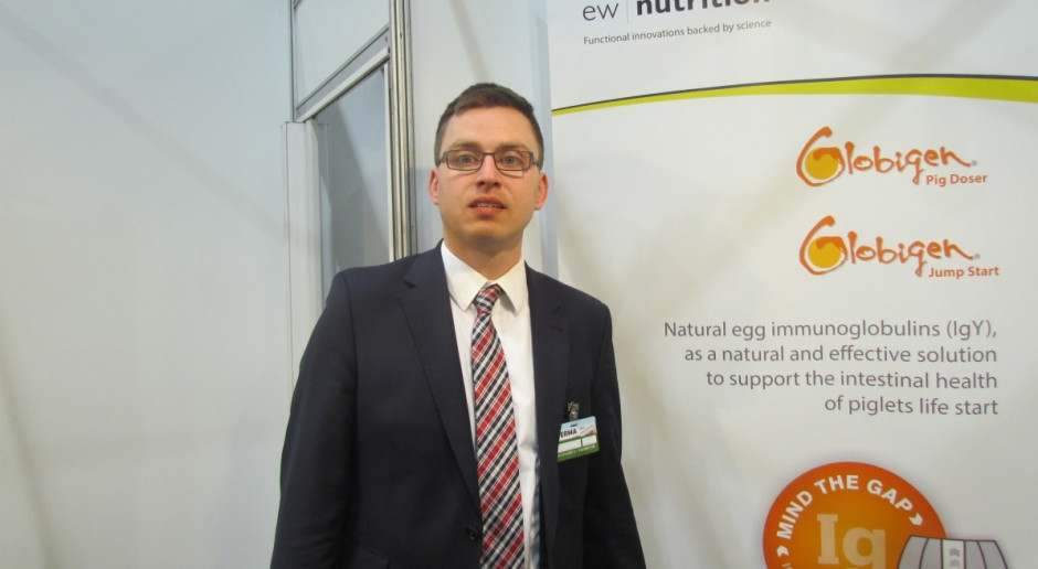 Krystian Antkowiak z firmy EW Nutrition (fot. BW) Ekspert EW Nutrition: Endotoksyny bakteryjne groźne dla loch i prosiąt