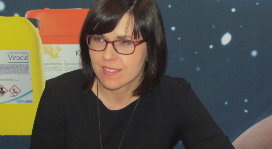 Urszula Teter z firmy CID LINES (fot. BW) Ekspert CID LINES: Coraz większa świadomość rolników na temat konieczności dezynfekcji