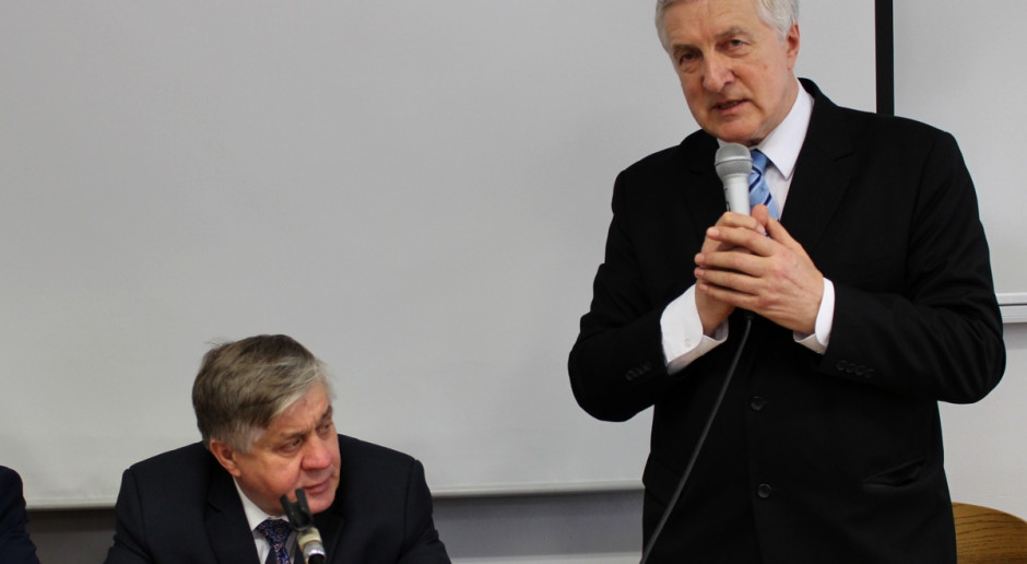 Krzysztof Jurgiel, Minister Rolnictwa i Rozwoju Wsi oraz Waldemar Broś - Prezes Zarządu KZSM Zw. Rew., fot.Ł.Chmielewski Spotkanie Prezesa KZSM z Ministrem Rolnictwa ws. kryzysu na rynku mleka