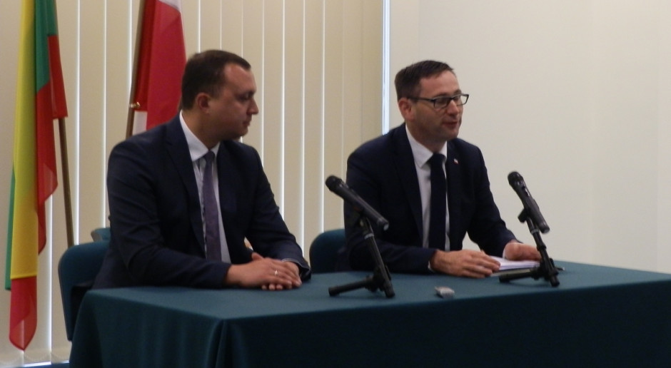 Od lewej dyrektor Erikas Berontas (NMA), prezes Daniel Obajtek (ARiMR); Fot. JK ARiMR podpisała umowę o współpracy z litewską agencją płatniczą