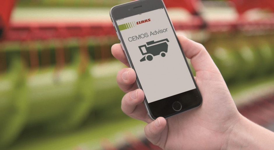 Aplikacja Cemos Advisor App pomoże usprawnić pracę kombajnu, fot. Claas Lepsze młócenie z aplikacją Claas Cemos Advisor App