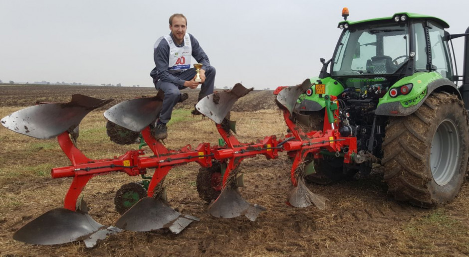 Dalibor Kahánek, wicemistrz 43-cie Mistrzostw Czech w Orce Fot. Unia Group Pług Unii na podium Mistrzostw Czech w Orce