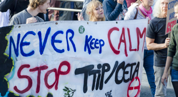 Przed PE protest przeciwko CETA - aktywiści chcą odrzucenia umowy