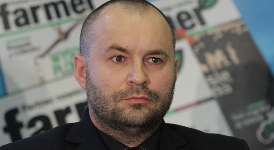 Rafał Mładanowicz nie chciał się wypowiadać na temat cen, fot. M. Oleksy Mało ziarna, co z cenami?