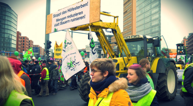 18 tysięcy ludzi na proteście rolników w Berlinie [Galeria]