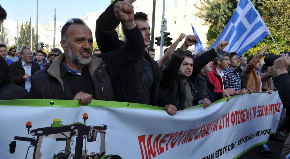 Fot. Kostas Koutsaftikis/Shutterstock Zaostrza się protest greckich rolników