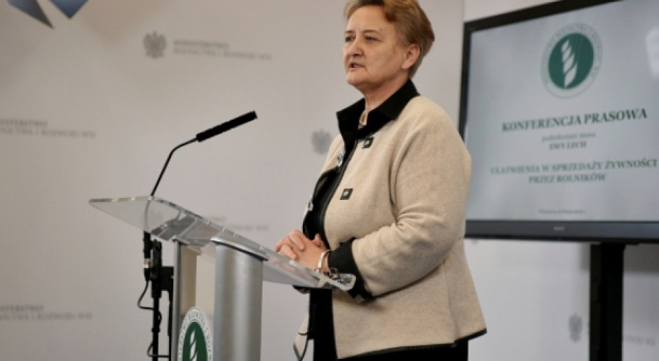 Wiceminister rolnictwa Ewa Lech, fot. MRiRW Ewa Lech: połączenie inspekcji ma się odbyć "bezkosztowo"