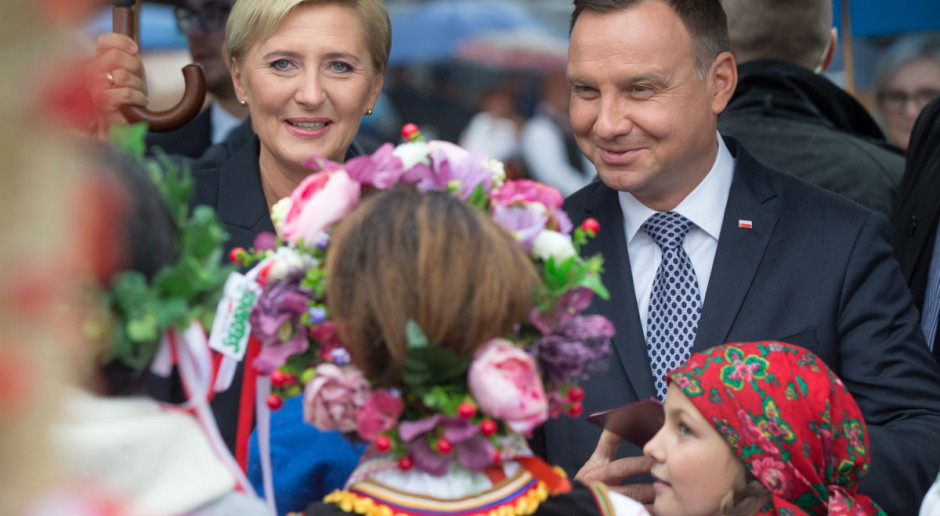 Fot. prezydent.pl Para prezydencka podziękowała rolnikom za ich trud