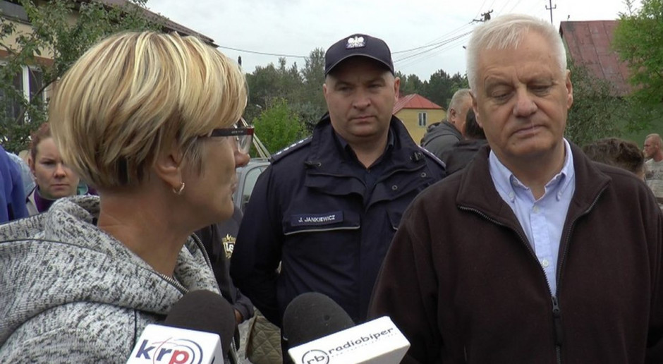 Ewa Biernacka i pow. lek. wet. Radomir Bańko w sobotę w Rudnikach; fot. Radio Biper Świnie w Rudnikach będą wybite