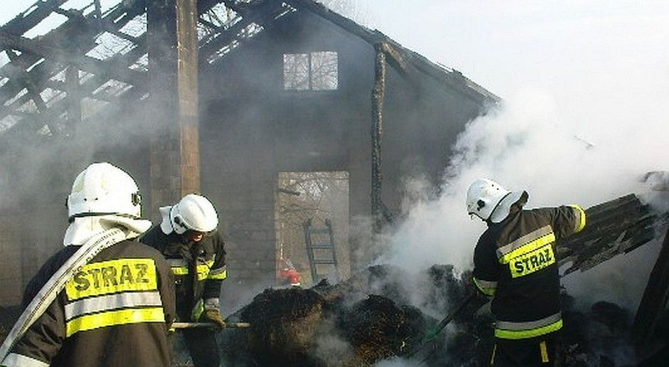 W efekcie pożaru spłonęły trzy budynki w gospodarstwie. Spłonęła stodoła i budynki gospodarcze
