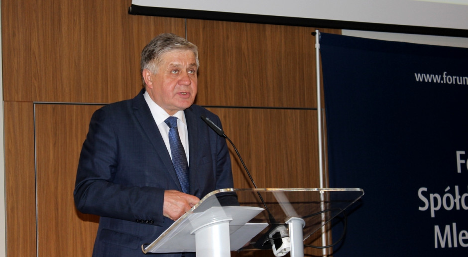 Minister Krzysztof Jurgiel popiera stanowisko PIM w sprawie umowy między UE a Nową Zelandią, fot. Ł.Ch. Wymiana handlowa z Nową Zelandią zagrożeniem dla europejskiego rynku mleka