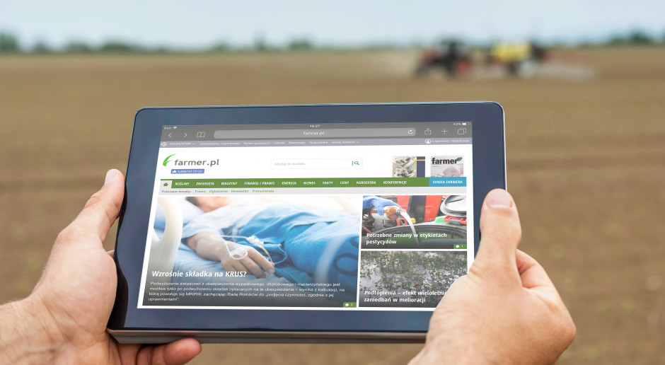 W październiku nasz serwis osiągnął rekordową liczbę 460 tysięcy unikalnych użytkowników Farmer.pl bije kolejne rekordy oglądalności