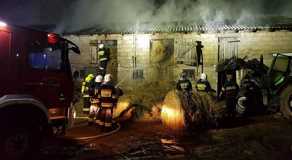 foto: OSP Somonino Pożar gospodarstwa na Pomorzu