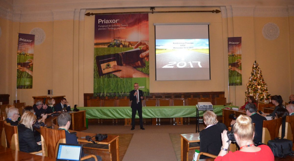 Cezary Urban – dyrektor Działu Crop Protection BASF podczas konferencji prasowej, fot. M. Tyszka Podział rynku środków ochrony roślin dziś i jutro