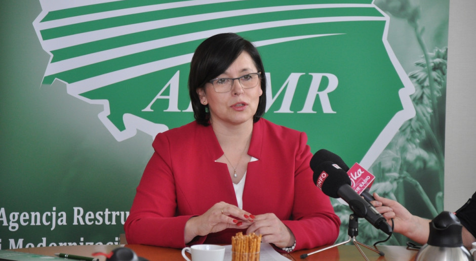 Prezes ARiMR Maria Fajger podczas dzisiejszej konferencji prasowej, fot. ARiMR ARiMR: Nowa aplikacja e-wniosek będzie bardziej przyjazna