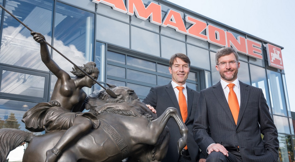 Dyrektor zarządzający firmy Amazone Christian Dreyer i dr Justus Dreyer fot. mat prasowe Amazone również ze wzrostem