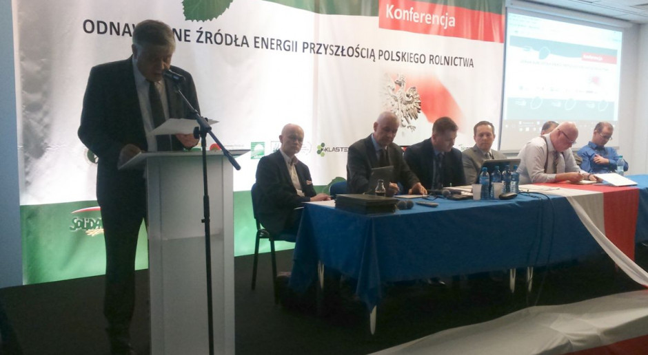 Minister Krzysztof Jurgiel podczas otwarcia konferencji; fot. organizatorzy Czy OZE mogą napędzać rozwój rolnictwa?