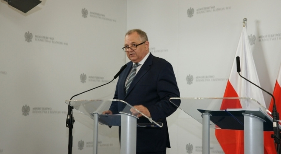 Wiceminister Ryszard Zarudzki podczas konferencji; fot. MRiRW MRiRW zmienia strategię