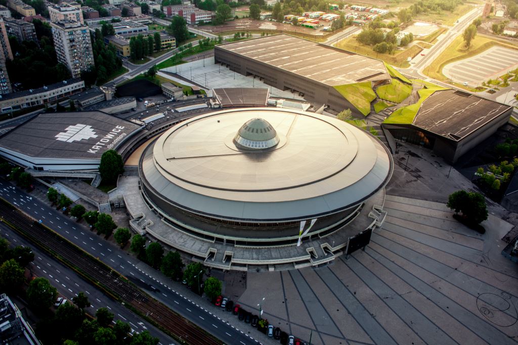 Katowicki spodek oraz Międzynarodowe Centrum Konferencyjne