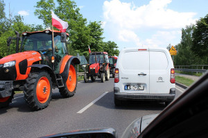 Plantatorzy truskawek protestowali w Płońsku