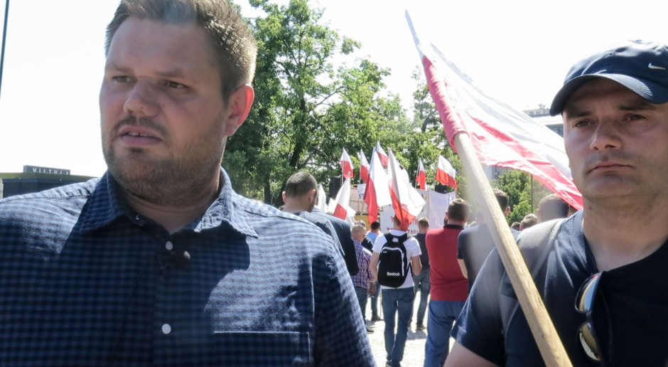 Mateusz Szczepaniak producent warzyw i zbóż z woj. łódzkiego (z lewej) oraz Radosław Kobus, producent warzyw i zbóż z woj. łódzkiego fot.farmer.pl Produkujemy w wysokiej jakości, a jesteśmy odcięci od rynku zbytu