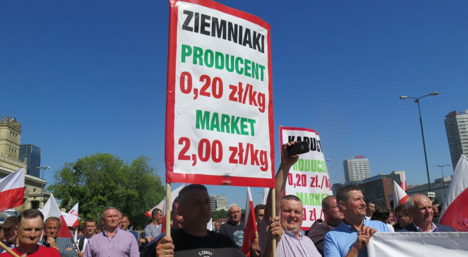 Protest rolników w Warszawie odbył się 23 maja, fot. I. Dyba PGN: Nastąpił spadek opłacalności produkcji rolnej