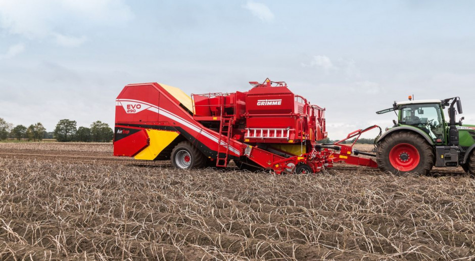 Kombajn Grimme Evo z innowacyjnym systemem Air Sep, fot. Grimme Nowoczesne kombajny Grimme do zbioru ziemniaków w Polsce