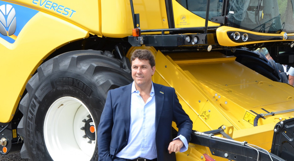Alessandro Maritano, wiceprezesem New Holland Agriculture w regionie EMEA, fot. mw Polskie rolnictwo, sprzedaż maszyn i strategia New Hollanda
