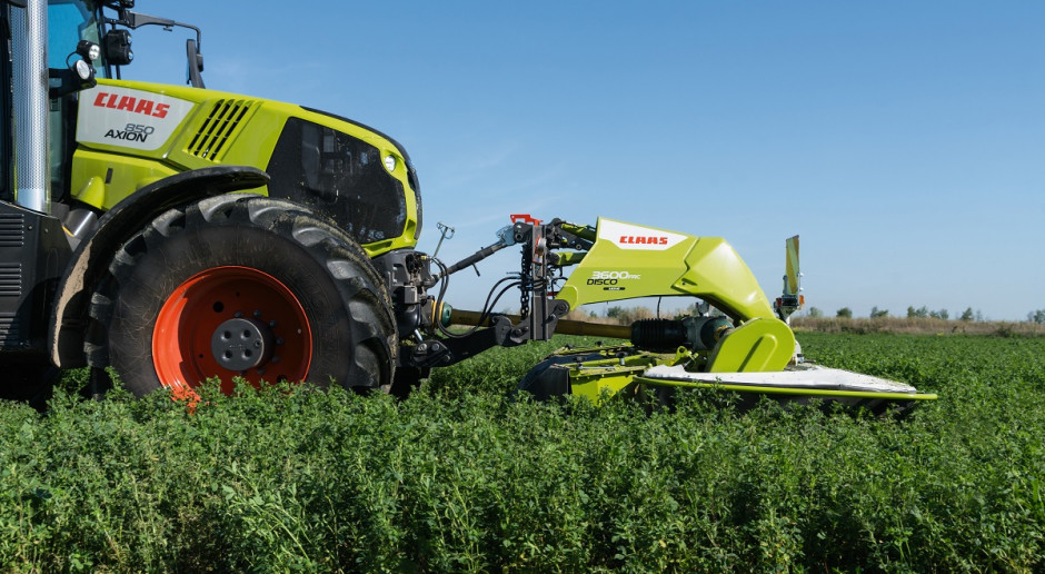 Nowe kosiarki czołowe Claas występują w dwóch wariantach szerokości roboczej i można je wyposażyć w dwa rodzaje kondycjonerów (palcowy lub walcowy), fot. materiały prasowe Nowe modele kosiarek czołowych Claas