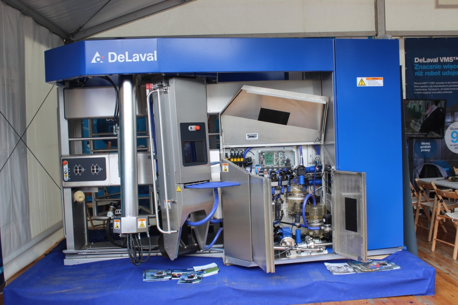 Nowy model robota DeLaval oferuje wyższą wydajność i szybkość pracy, fot. Ł.Ch.