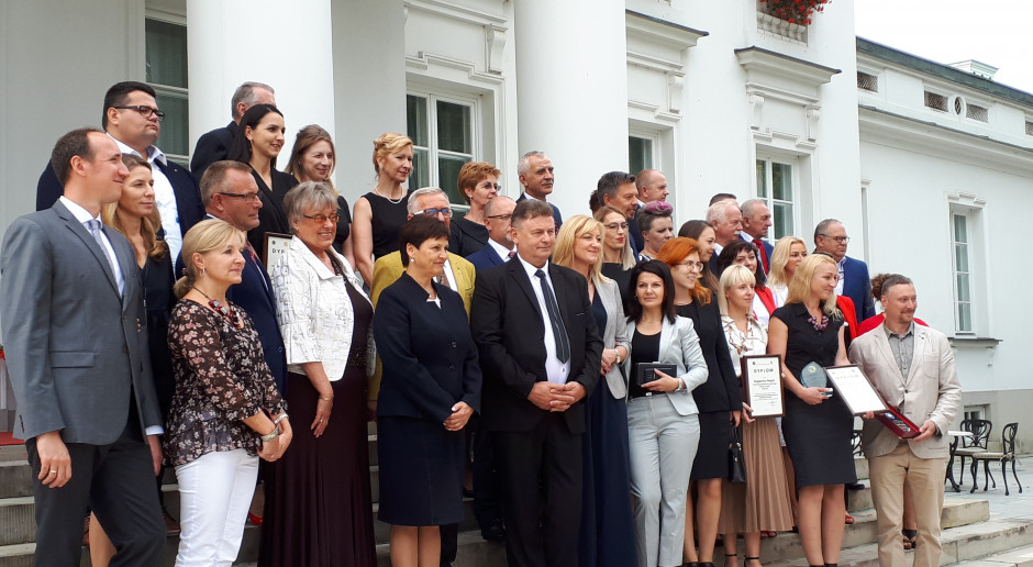 Uczestnicy, organizatorzy i partnerzy XVIII edycji "Sposobu na Sukces" Fot. JK XVIII edycja konkursu „Sposób na Sukces”