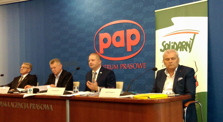 Podczas dzisiejszej konferencji; fot. MP ZZRZ „Solidarni” zapowiada na 18 października protest w Warszawie