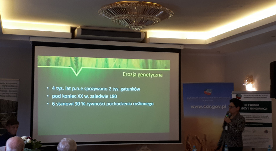 Fot. JK Prezentacja grupy operacyjnej "Pradawne Ziarno" III Forum Wiedzy i Innowacji: Postęp i nowe wyzwania w rolnictwie