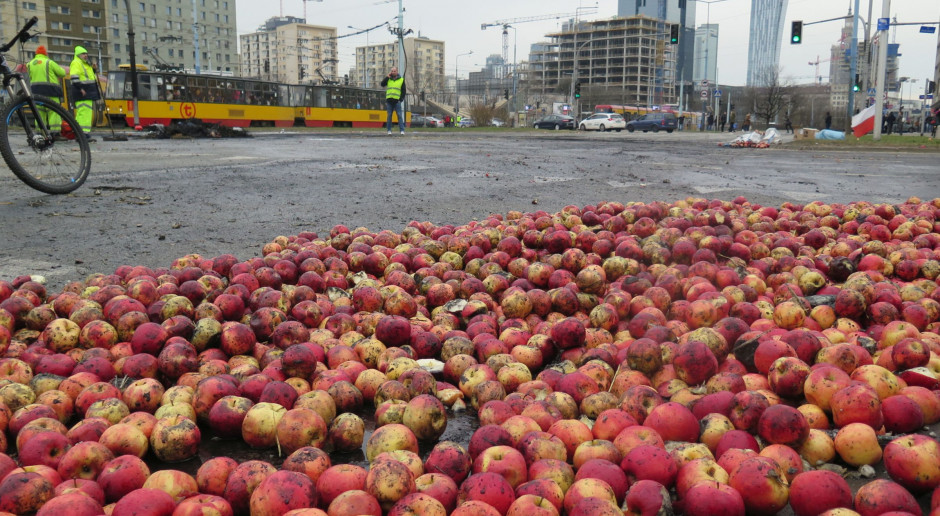 fot. I.Dyba Rolnicy z AGROunii znowu zablokują plac Zawiszy w Warszawie