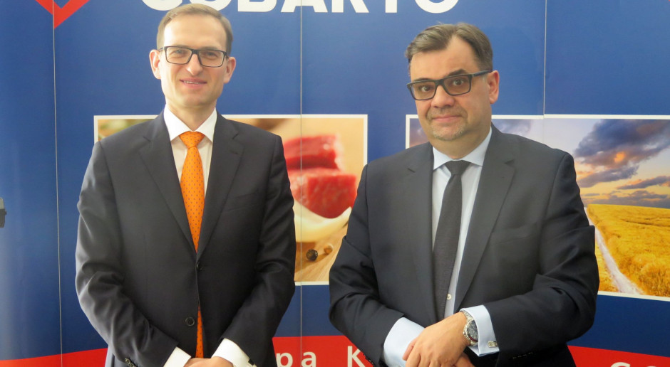 Marcin Śliwiński prezes GK Gobarto (z lewej) oraz Rafał Oleszak wiceprezes GK Gobarto fot. I.Dyba Segment trzody chlewnej GK Gobarto - ze stratą w 2018 r.