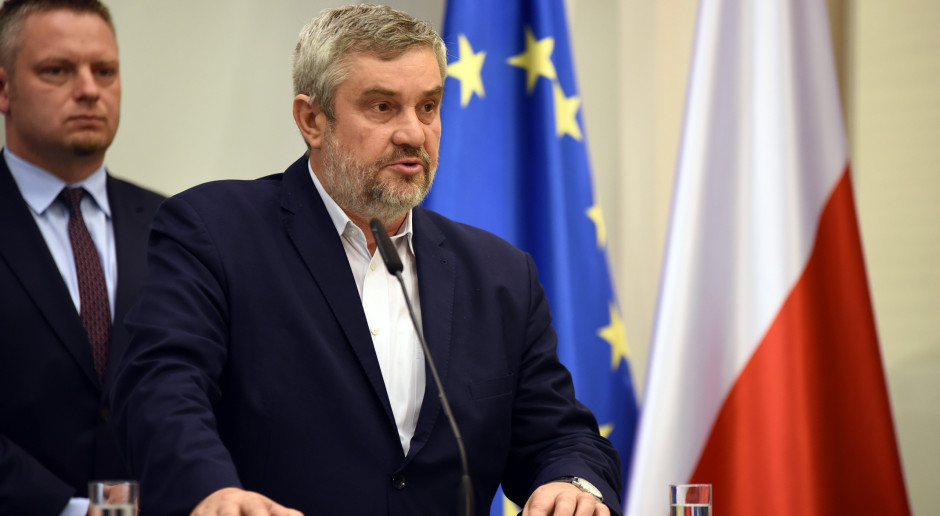 Minister rolnictwa Jan Krzysztof Ardanowski podczas dzisiejszej konferencji; fot. Ministerstwo Środowiska Ardanowski o suszy i przymrozkach