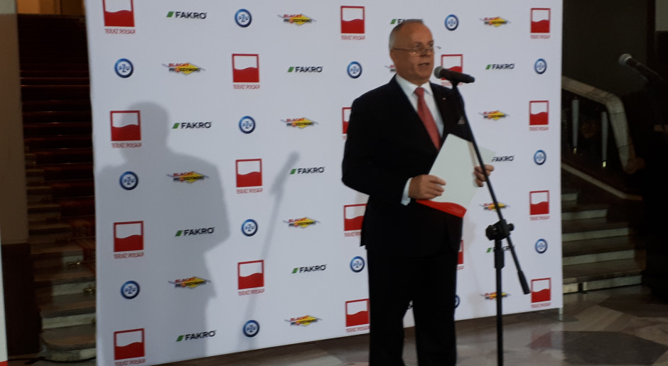 Krzysztof Przybył, prezes Fundacji Polskiego Godła Promocyjnego, organizatora Konkursu „Teraz Polska” Fot. JK Ogłoszono laureatów Konkursu „Teraz Polska” i Konkursu „Wybitny Polak”